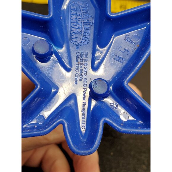 Blue Action Figure On Star-Shaped Base With Sword - Picture 8 of 9